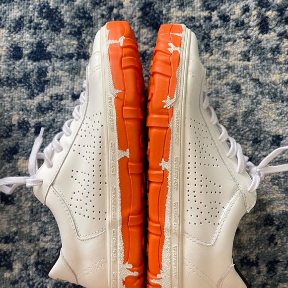 Brand new, never worn Rare P448 Vibram Low Top Sneaker - Orange Vibram Bottoms - Picture 3 of 6